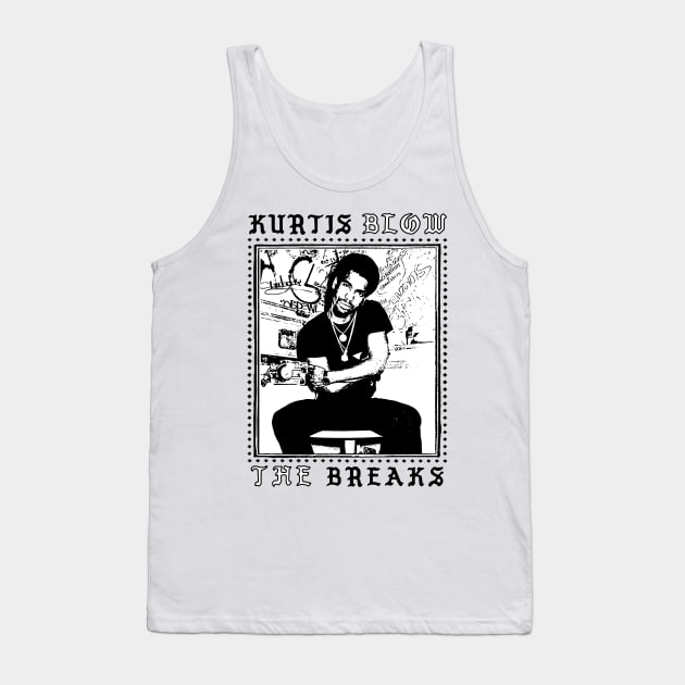 Kurtis Blow /\/ The Breaks /\/ Retro Fan Design Tank Top by DankFutura